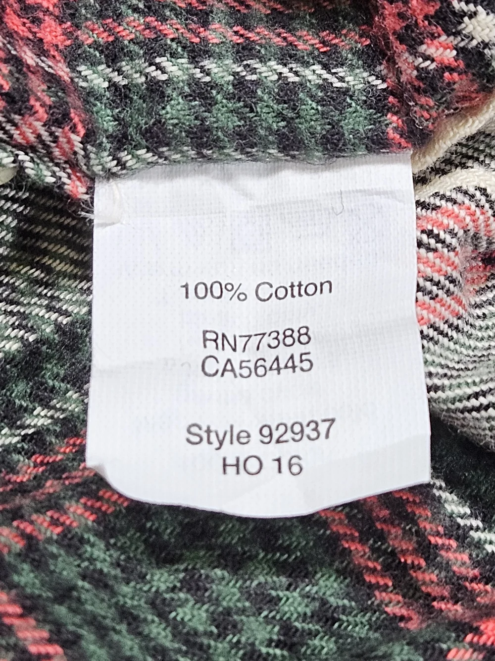 J. Crew Men's Slim Fit Flannel Shirt Medium Red Green Cream Plaid Button Down